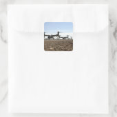 Sticker Carré Avion tiltrotor V-22 Osprey (Sac)