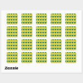 Sticker Carré Avocado (Feuille)