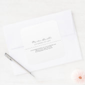 Sticker Carré Avocat blanc à la loi Excellent Traditionnel Simpl (Enveloppe)