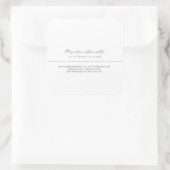 Sticker Carré Avocat blanc à la loi Excellent Traditionnel Simpl (Sac)