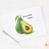 Sticker Carré Avocat coupé (Enveloppe)