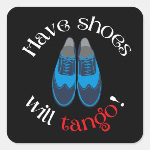 Sticker Carré Avoir Des Chaussures Tango Mens Tango Chaussures