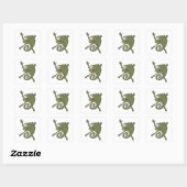 Sticker Carré Awesome Chameleon (Feuille)