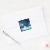 Sticker Carré Axolotl Enchanted Pond (Enveloppe)