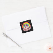 Sticker Carré Axolotl Kawaii Blobfish (Enveloppe)