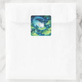 Sticker Carré Axolotl Pond Haven (Sac)