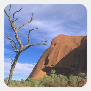 Sticker Carré Ayers Rock Uluru dans l'Outback Australie