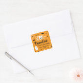 Sticker Carré Ayez Une Faveur Halloween Spooktaculaire (Enveloppe)