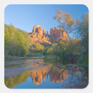 Sticker Carré AZ, Arizona, Sedona, Zone de loisirs Crescent Moon