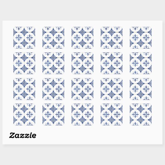 Sticker Carré Azulejos (Feuille)