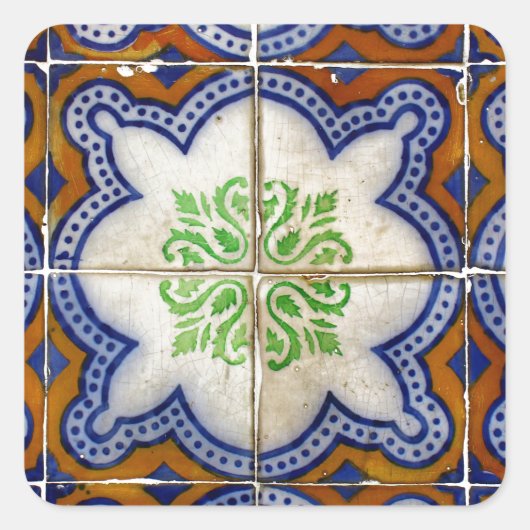 Sticker Carré Azulejos (Devant)
