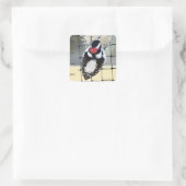 Sticker Carré B53 Downy Woodpecker (Sac)