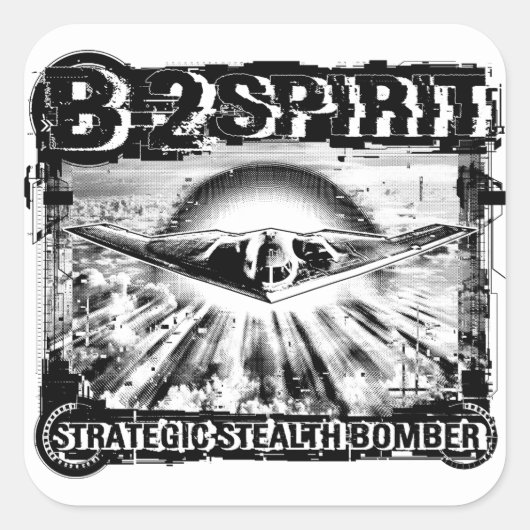 Sticker Carré B-2 Spirit (Devant)