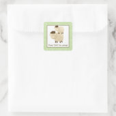 Sticker Carré Baa Baa Mouton Lamb Carré Enveloppe Phoques 20 (Sac)