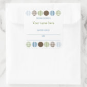 Sticker Carré Baby Boy Mod Polka Dot plaque d'immatriculation (Sac)