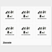 Sticker Carré Baby Changing Station (Feuille)