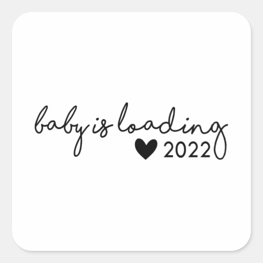 Sticker Carré Baby Chargement 2022 (Devant)