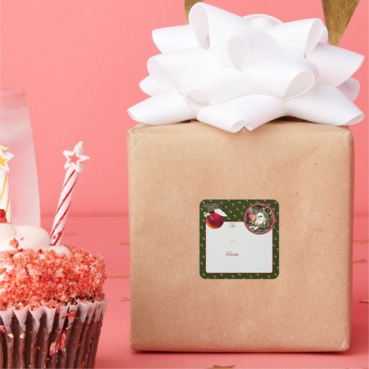 Sticker Carré Baby Dove (Fête)