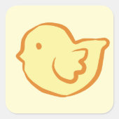 Sticker Carré baby duck (Devant)