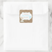 Sticker Carré Baby Giraffe Blue Showplate (Sac)