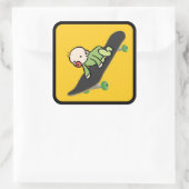 Sticker Carré Baby on (Patinage) Board (Sac)