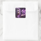 Sticker Carré Baby Purple Dragon (Sac)