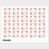 Sticker Carré Baby-Shopping Pastèque (Feuille)
