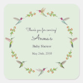 Sticker Carré Baby Shower (Devant)