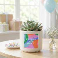 Baby Shower Abstrait Vagues Modernes Colorées
