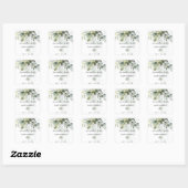 Sticker Carré Baby shower de verdure Eucalyptus Succulent (Feuille)