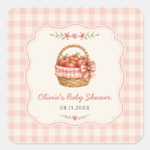 Baby Shower Gingham Apple de nos yeux