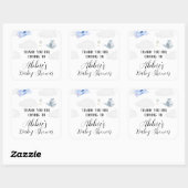 Sticker Carré Baby shower Merci (Feuille)