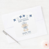 Sticker Carré Baby shower Nautical Baby Boy (Enveloppe)