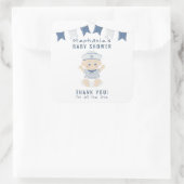 Sticker Carré Baby shower Nautical Baby Boy (Sac)