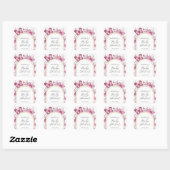 Sticker Carré Baby shower papillon (Feuille)