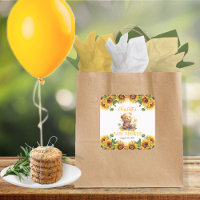 Baby shower Teddy Bear et Sunflower