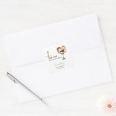 Sticker Carré Baby shower Tini One Espresso Martini (Enveloppe)