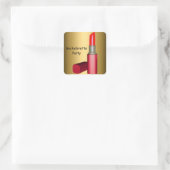 Sticker Carré Bachelorette mariage LipStick Party Bachelorette (Sac)