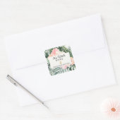 Sticker Carré Bachelorette Plages Aloha (Enveloppe)