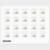 Sticker Carré Bachelorette Tropical Boho Tigers (Feuille)