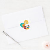 Sticker Carré Back to School (Enveloppe)