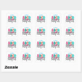 Sticker Carré Back to School (Feuille)