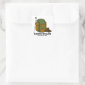 Sticker Carré Backpack du parc provincial Bluerock Wildland (Sac)