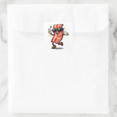 Sticker Carré Bacon dansant (Sac)