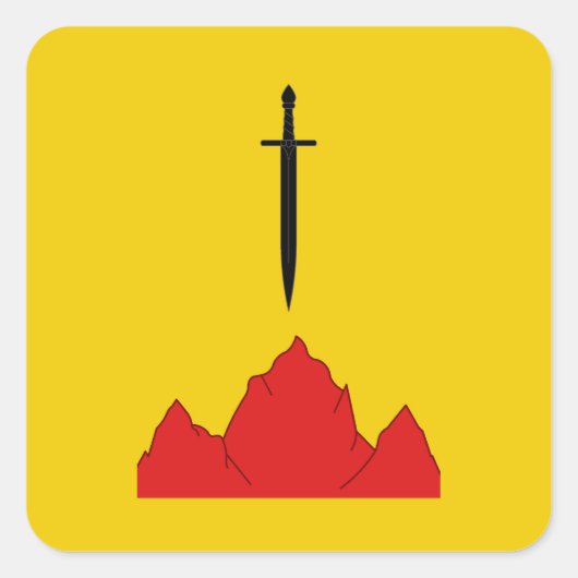 Sticker Carré Badge de population de l'Isenfir SCA (Devant)