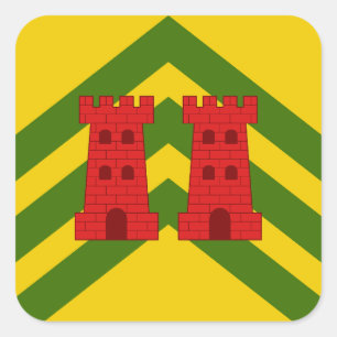 Sticker Carré Badge Populace SCA Cloondara