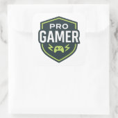 Sticker Carré Badge PRO GAMER Shield (Sac)