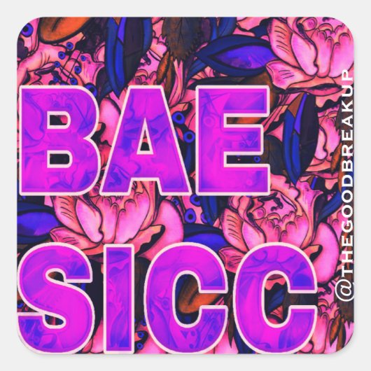 Sticker Carré Bae Sicc (Devant)
