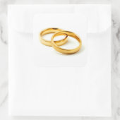 Sticker Carré Bagues mariages (Sac)