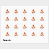 Sticker Carré Baguette esthétique (Feuille)